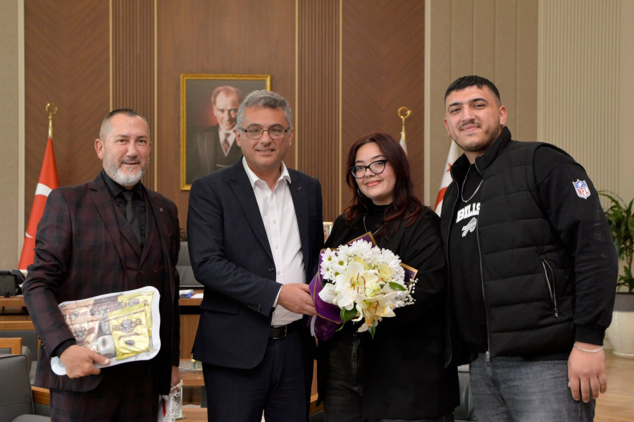 CIOFF Kuzey Kıbrıs&rsquo;tan Cumhurbaşkanı Tufan Erh&uuml;rman&rsquo;a Anlamlı Ziyaret