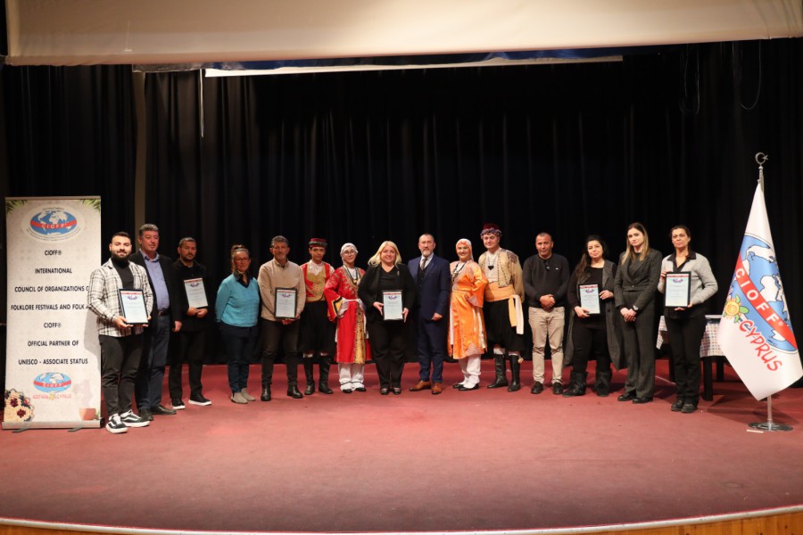 CIOFF Northern Cyprus presented certificates to member festivals